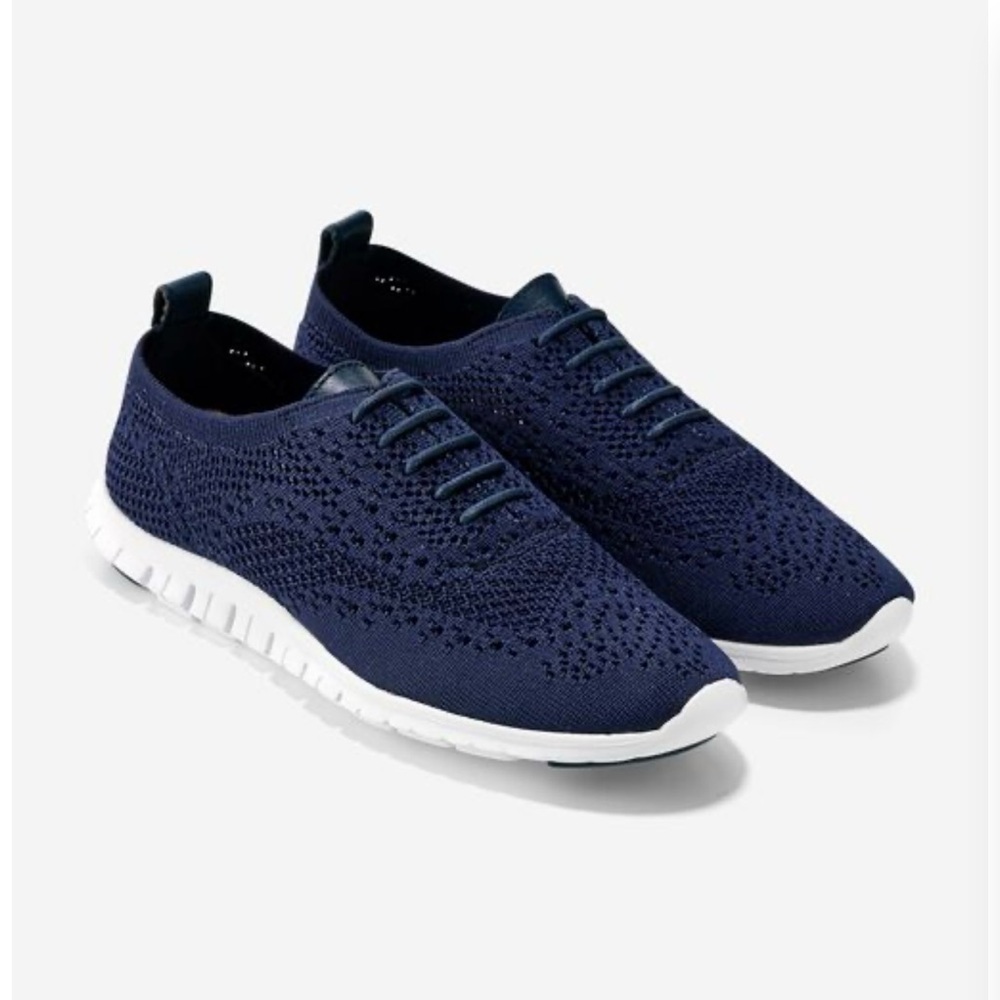 Navy Blue Women’s  Knit Sneakers